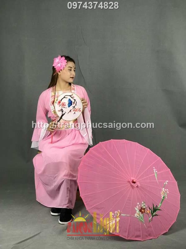 cho thuê đồ cổ trang màu hồng sen giá rẻ