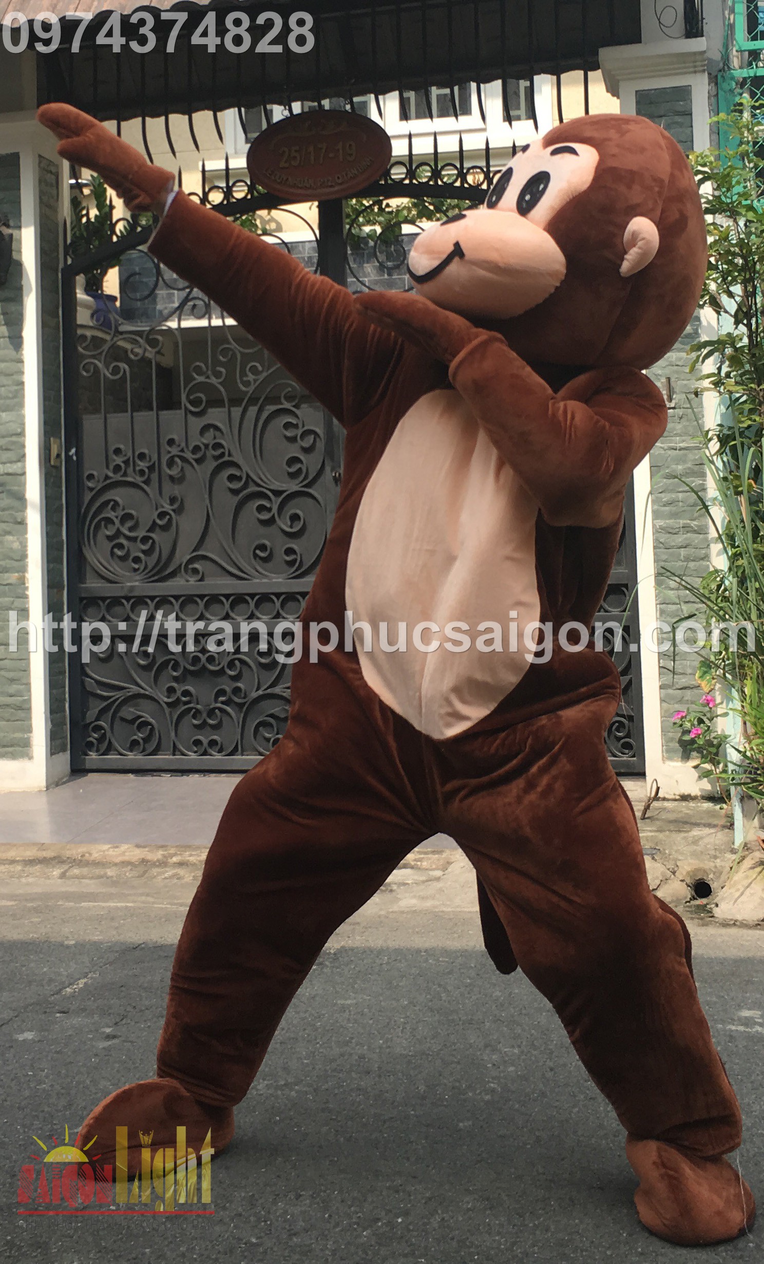 cho thuê mascot khỉ giá rẻ