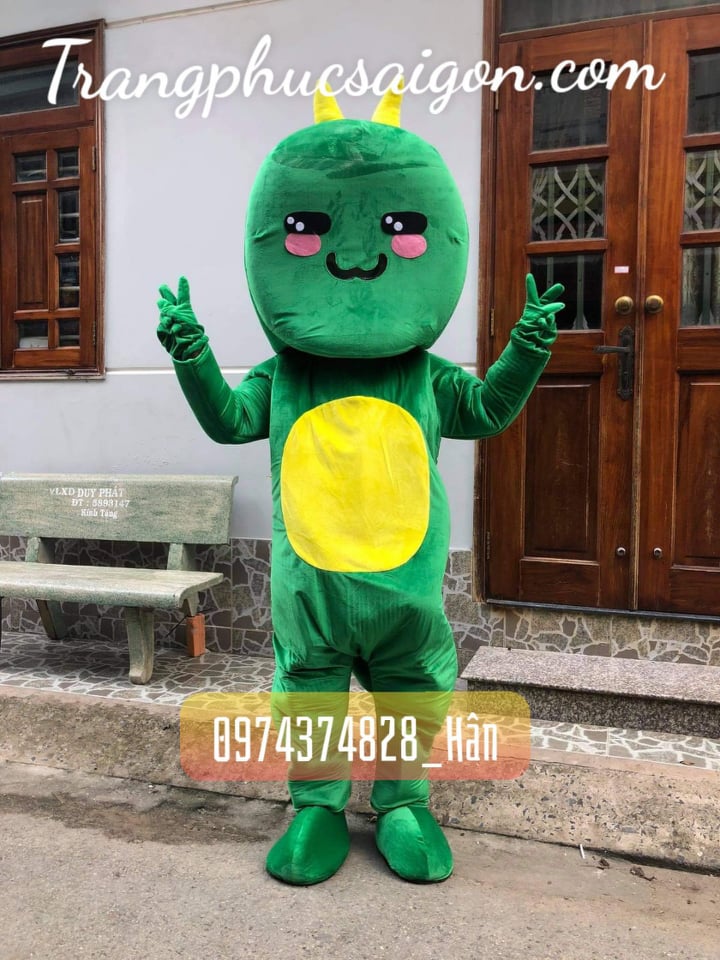 cho thuê mascot rồng xanh lá giá rẻ
