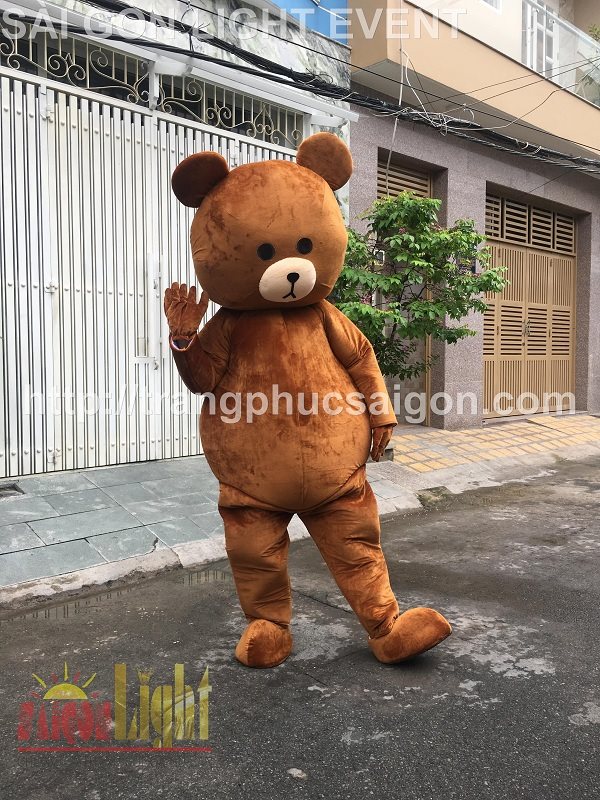 cho thuê mascot gấu brown giá rẻ