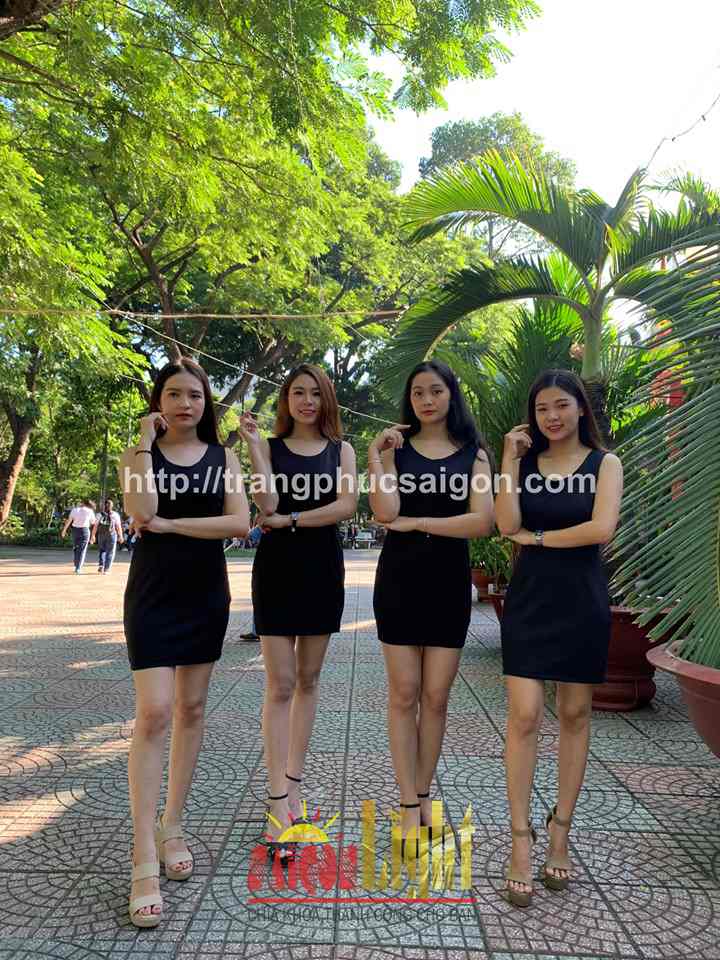 cho thuê đầm đen body ngắn giá rẻ