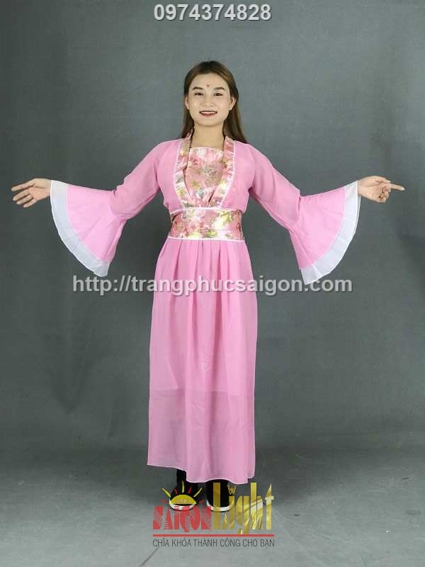 cho thuê đồ cổ trang màu hồng sen giá rẻ