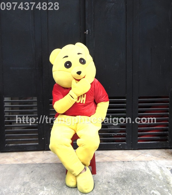 cho thuê mascot gấu pooh giá rẻ