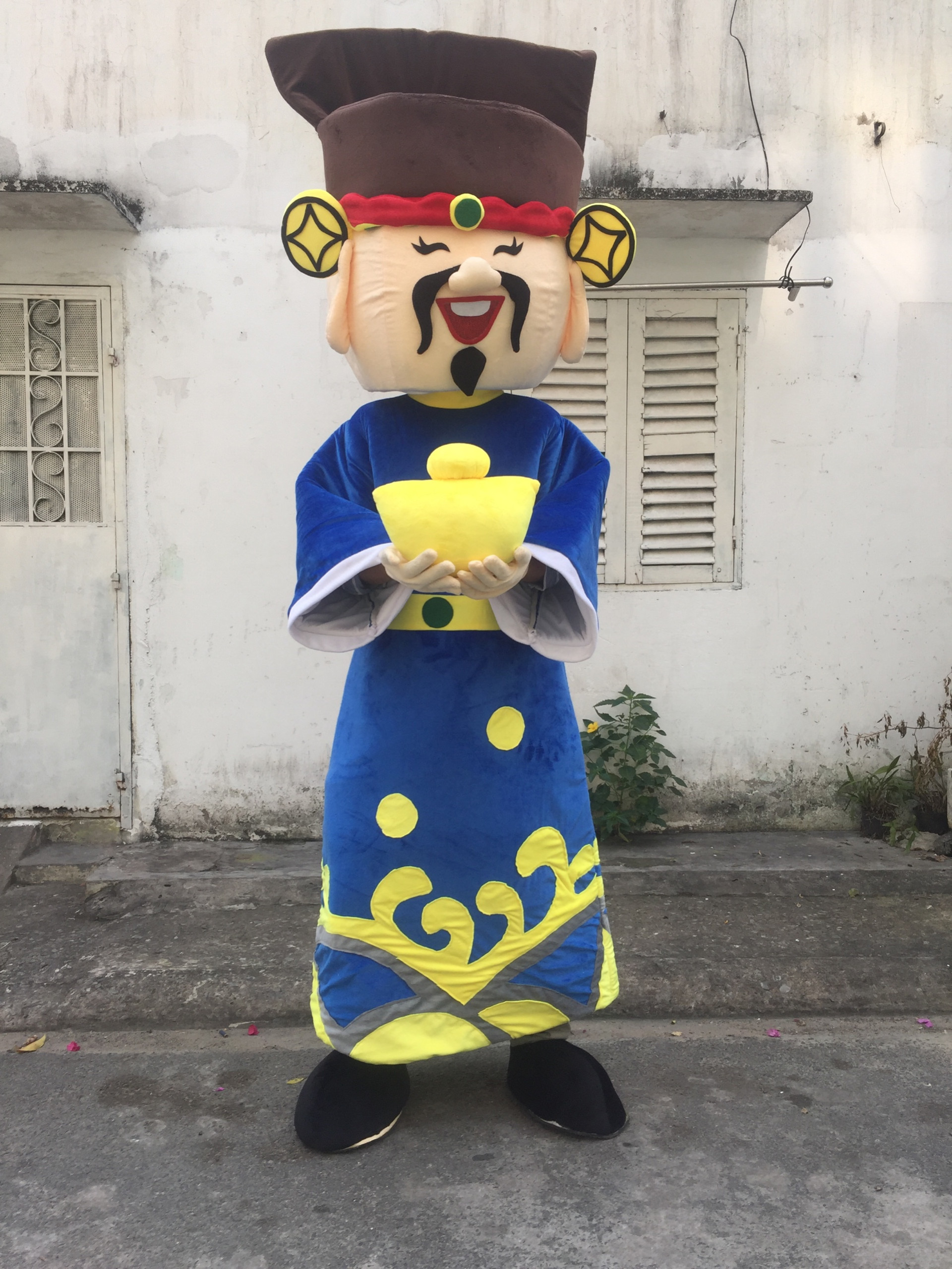 cho thuê mascot thần tài xanh giá rẻ